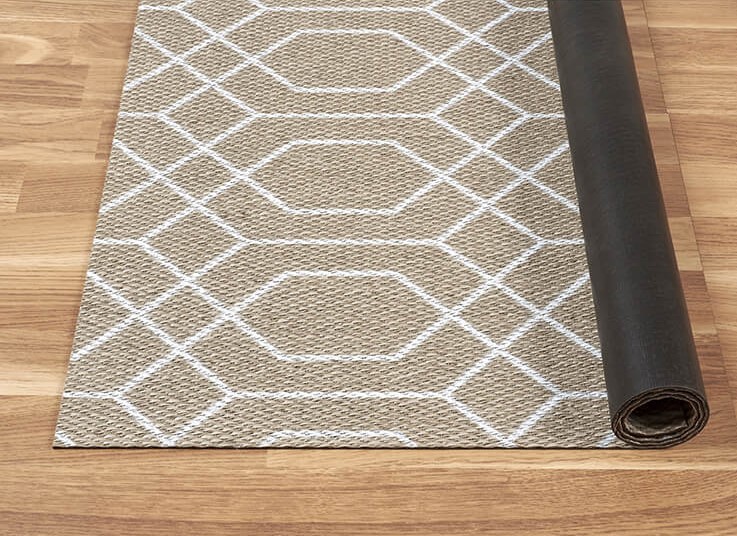 alfombra geom, alfombra blanca, alfombra diseño blanca